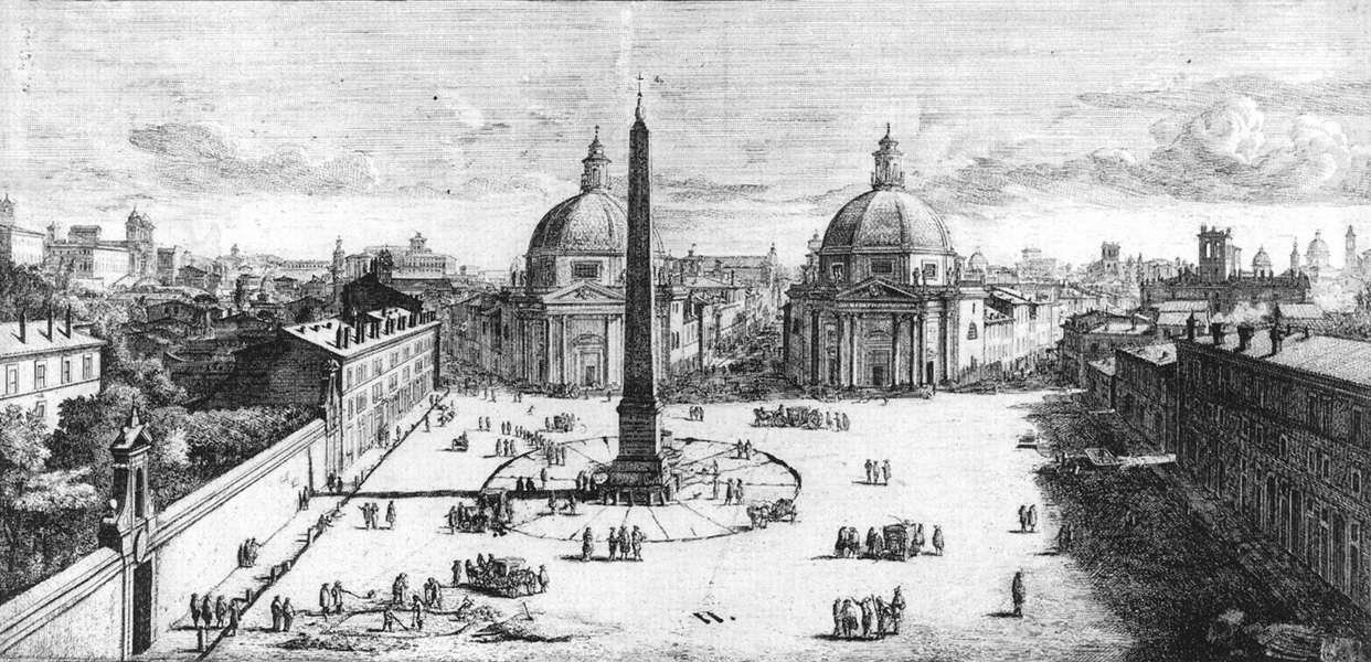 view of the piazza del popolo